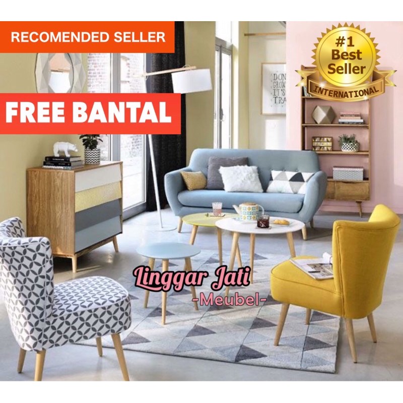 SET SET TAMU RETRO SOFA MINIMALIS SOFA MODERN SOFA JATI SOFA UNIK SOFA MEWAH SOFA KAYU SOFA MODERN