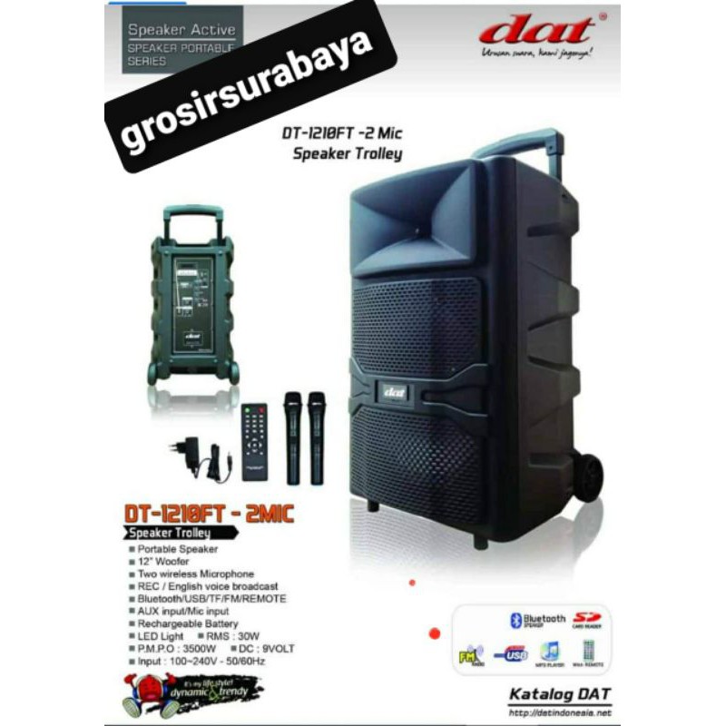 Speaker portable / speaker trolley DAT 12" DT 1210 FT/DT1210FT