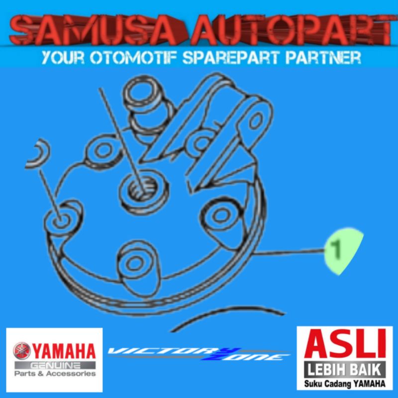 CYLINDER HEAD / SILINDER KOP YZ125X ORIGINAL / B1B-11111-00