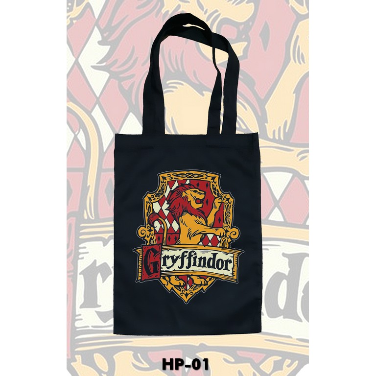 TOTE BAG HITAM - HARRY POTTER