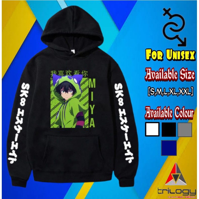 HOODIE JUMPER ANIME JEPANG MIYA CHINEN SK8 THE INFINITY KEREN