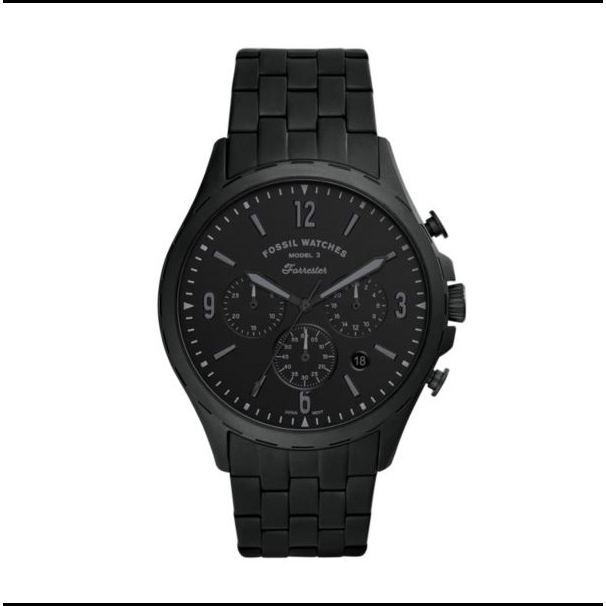 Fossil Forrester Chronograph Black Stainless Steel Watch [FS5697]