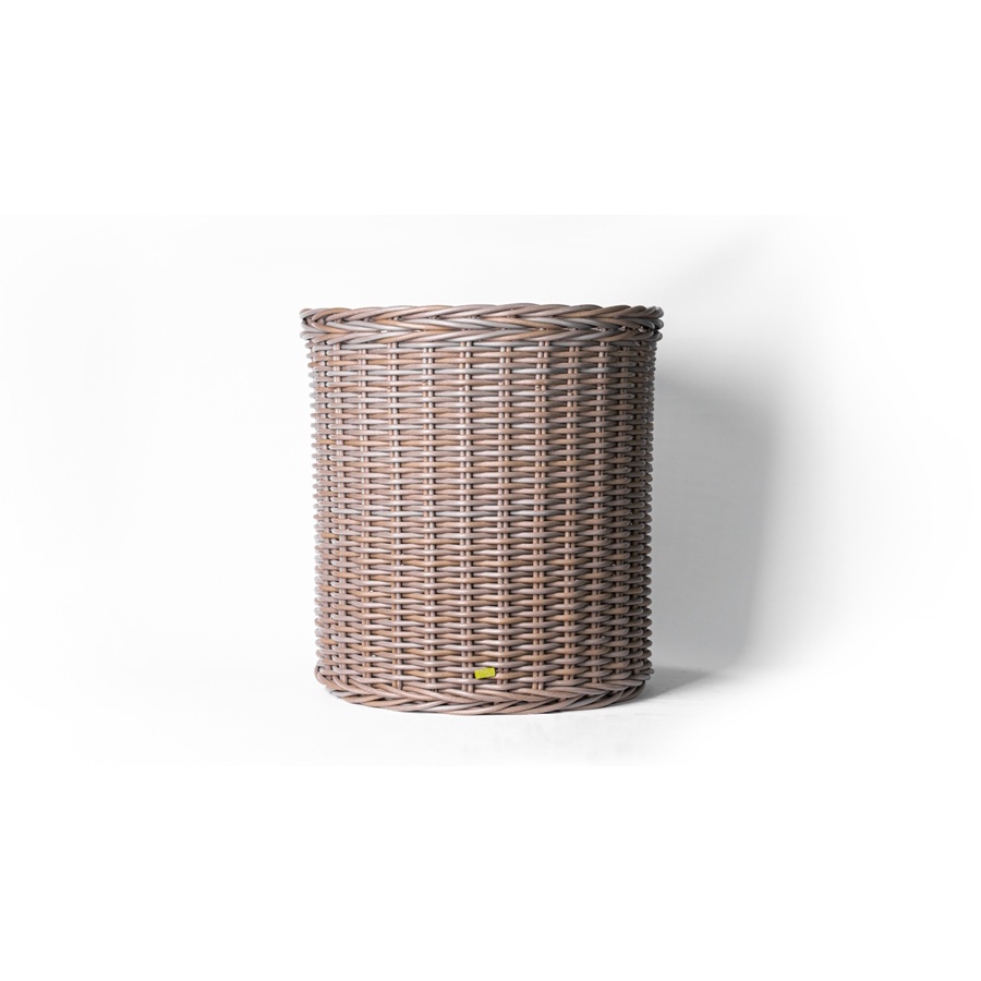 Wide Round Cylinder Basket in Bright Nude - Double Xtra Large