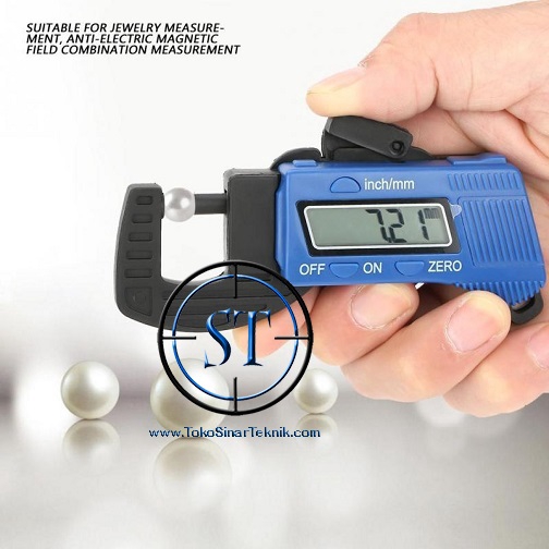 Digital Thickness Caliper Carbon Micrometer Gauge Mini Portabel Fiber Alat Ukur Tebal Ketebalan Benda