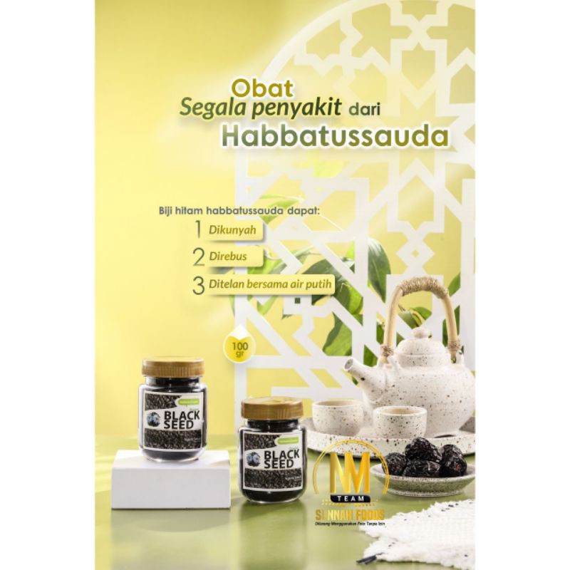 

Habbatussauda Butir 100gr