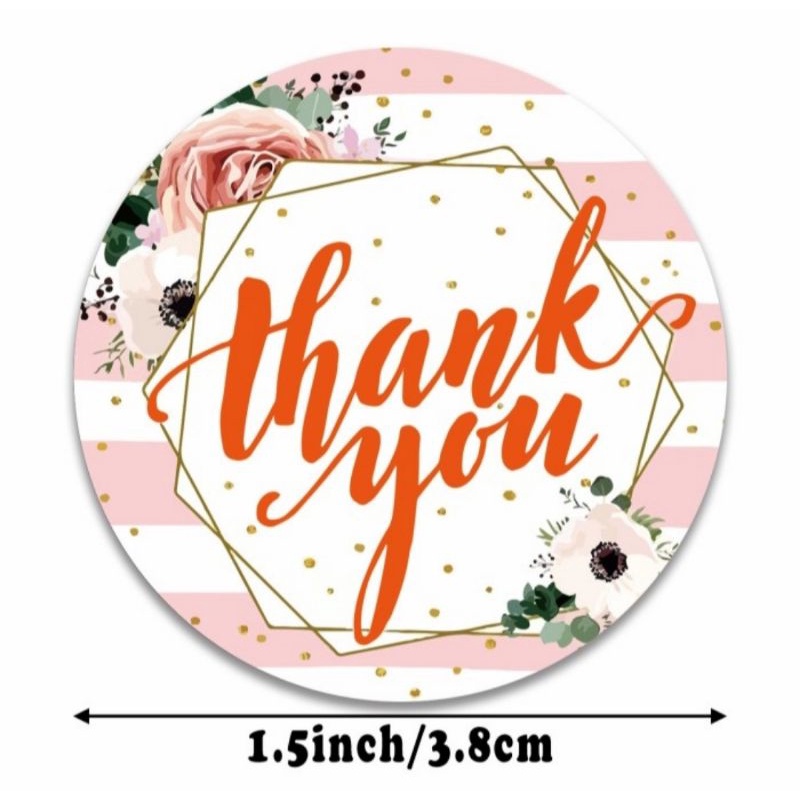 

Stiker Thankyou isi 500 Cutting Sticker / Sticker Rol Murah 2.5 cm isi 500