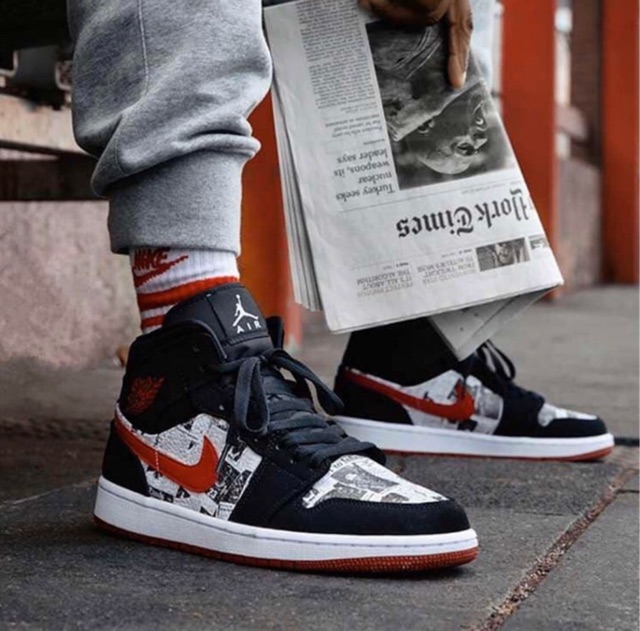 nike jordan 1 newspaper