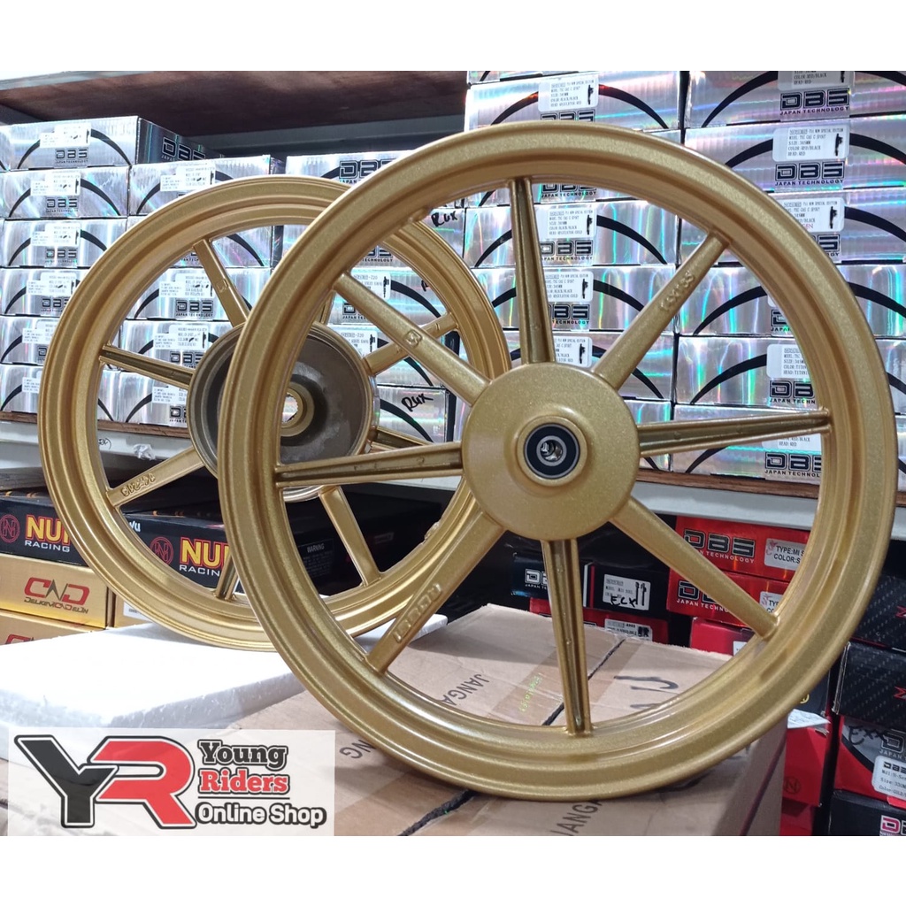 VELG ROSSI PALANG 811 HONDA YAMAHA BEAT MIO SCOOPY VARIO OLD/NEW GOLD&WHITE