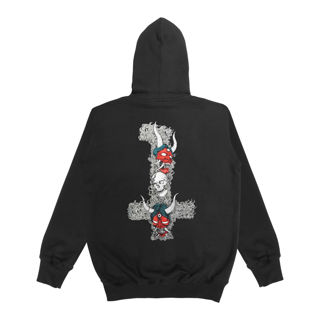 Heretic - Zip-up Zipper Hoodie - Oni