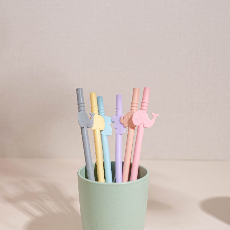 Little Dimple Silicone Straw / Sedotan Anak / Reuseable Straw