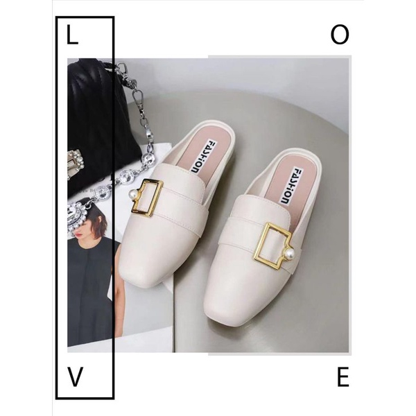 Sepatu Flat Shoes Fashion Paula Mutiara Import High Quality RF