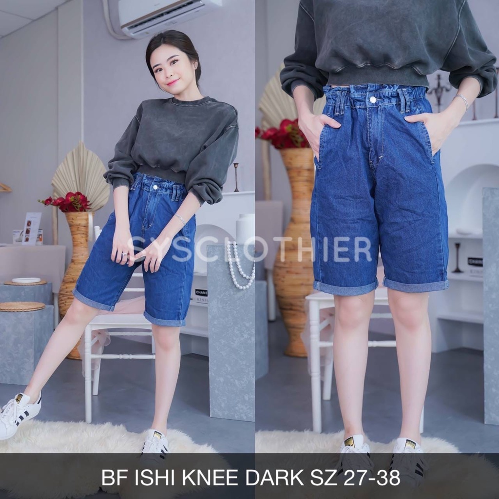 CELANA JEANS WANITA BF ISHI KNEE TERSEDIA