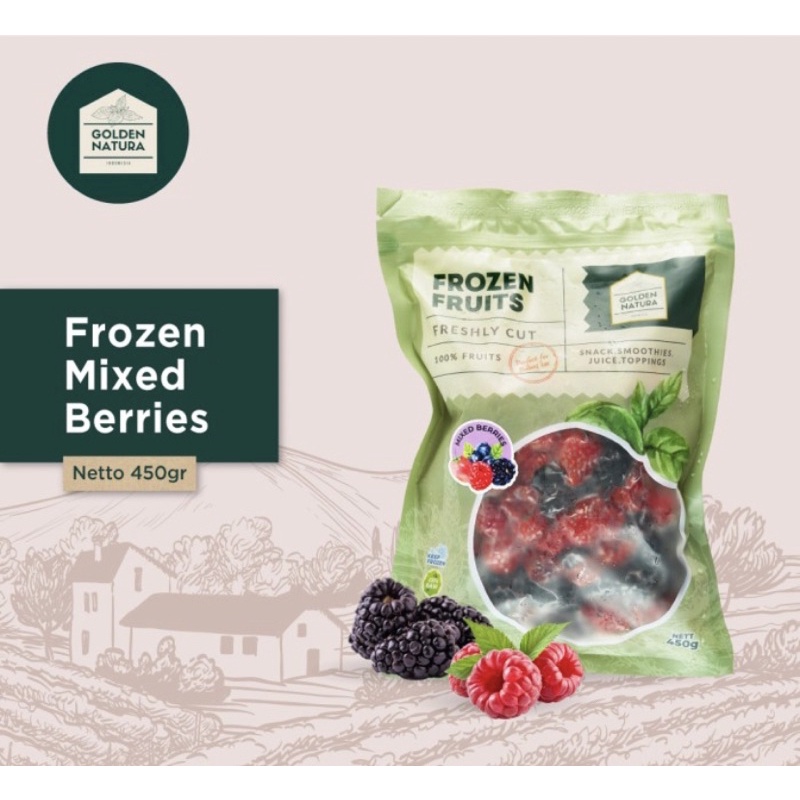 

Golden Natura Frozen Mixed Berries (Buah Beri Campur Beku Premium)