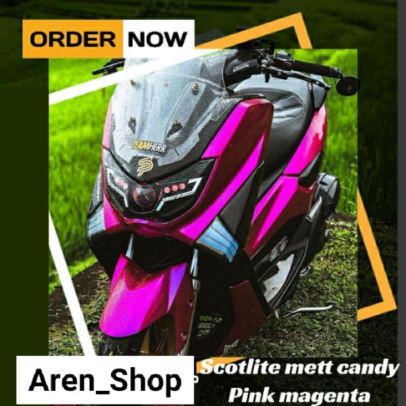 Sticker Skotlet Motor Pink Magenta Candy