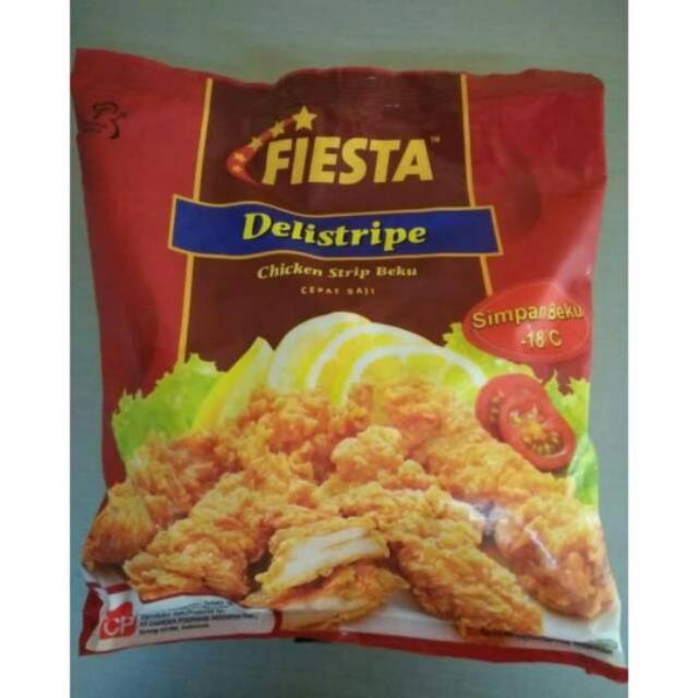 

Fiesta delistripe 500gr chicken strip beku