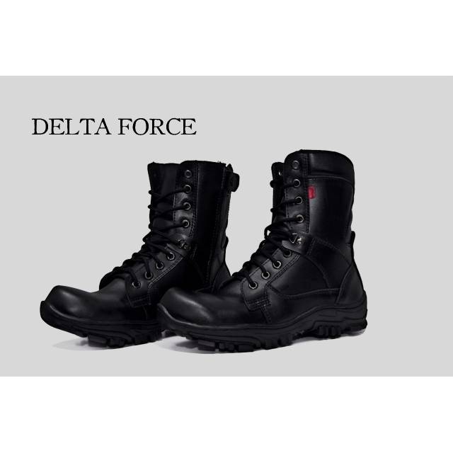 Sepatu Safety Boots Delta Force Sepatu Touring Pria (Free Kaos Kaki)