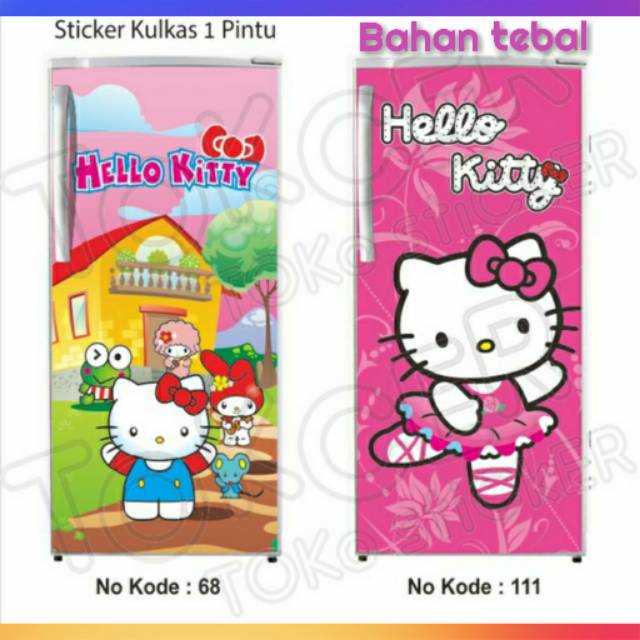 Stiker kulkas dan kompor