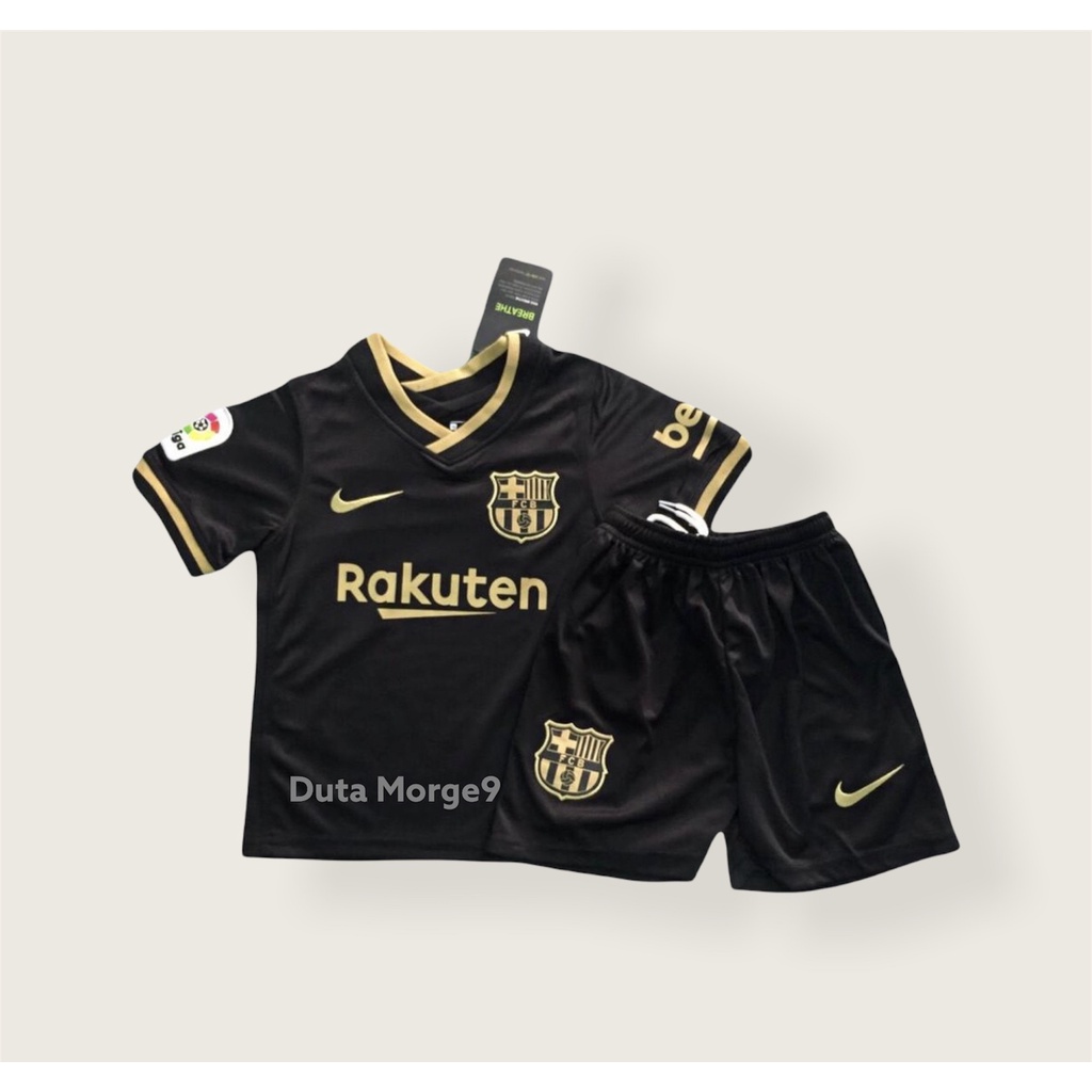Jersey Baju Bola Anak-Anak Barca Away Kids 2020/2021 Jersey Barca Away GO Hight Quality