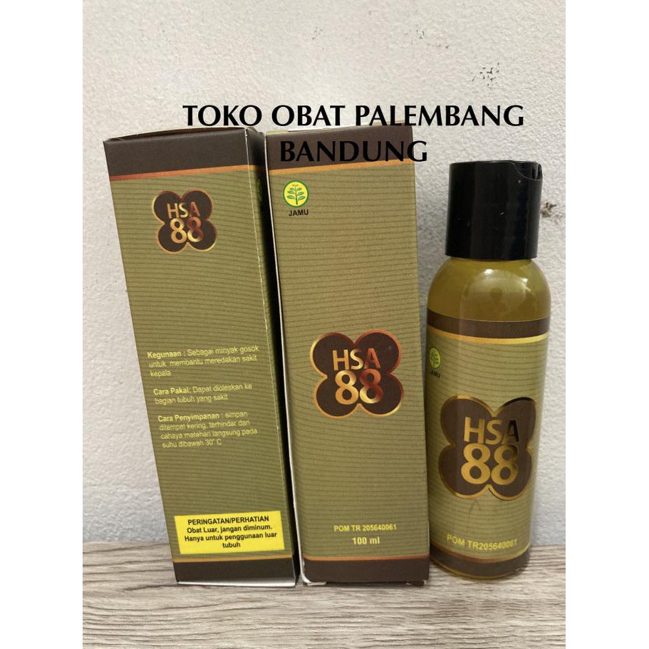 ((BISA COD)) MINYAK BALUR HSA88 100ML MINYAK GOSOK HSA 88 MINYAK HERBAL HSA88 KUTUS HEMAT [Kode