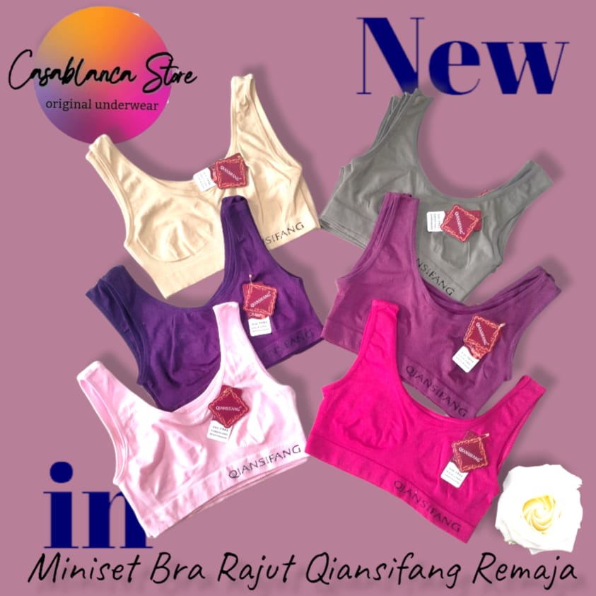 MINISET BRA QIANSIFANG / MISS LILY RAJUT BERBAHAN LEMBUT