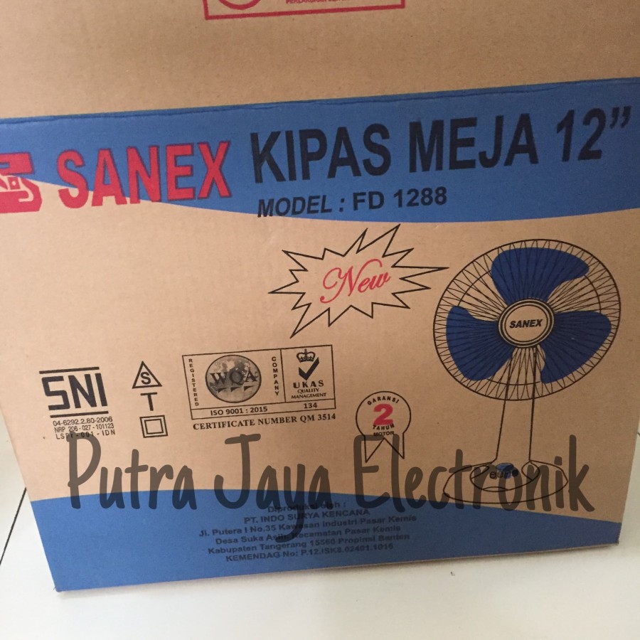 Kipas Meja Sanex 12 inch / Desk Fan Sanex 12 inch FD 1288