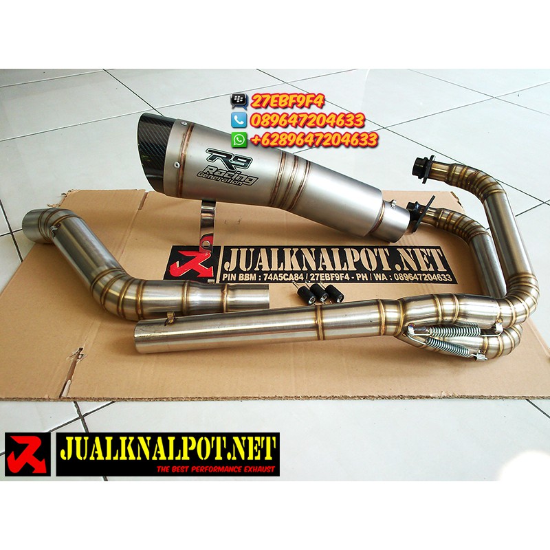 Knalpot Ekzos Ninja 250 Karbu FI CBR250RR R25 MT25 Z250 R9 H2 Titanium SB Full System