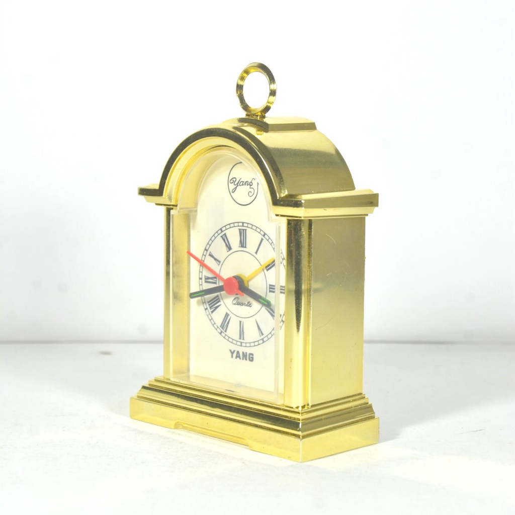 Jam Vintage Alarm Clock Jam Weker Vintage Klasik Warna Gold Free Baterai AA