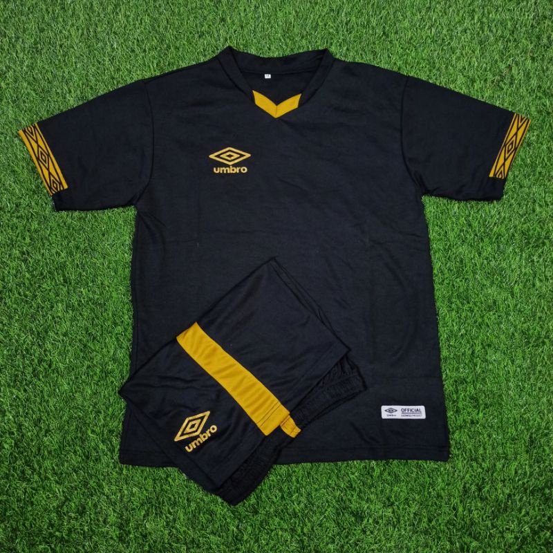 BEST SELLER STELAN JERSEY FUTSAL JERSEY BOLA UMBRO CLASSIC BLACK GOLD HITAM EMAS JERSEY PSM MAKASSAR