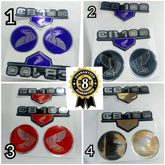 Emblim Timbul CB 100 Stiker Timbul 3D logo Honda CB 100