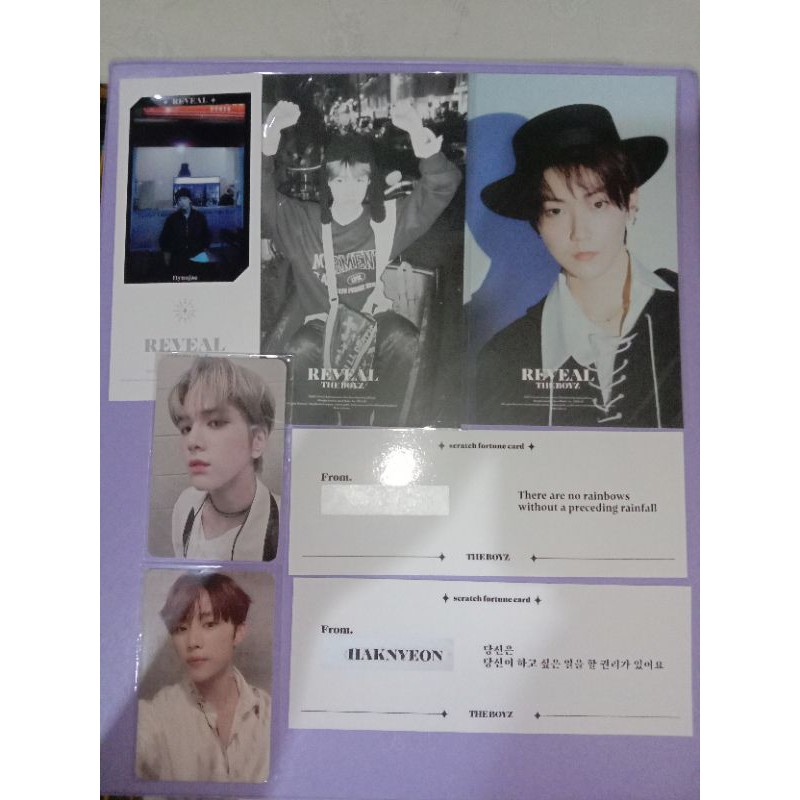 PHOTOCARD POSTCARD THE BOYZ REVEAL