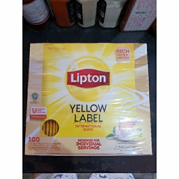 

(BISA COD) Teh celup Lipton Yellow Label Eveloped 100 Tea Bags
