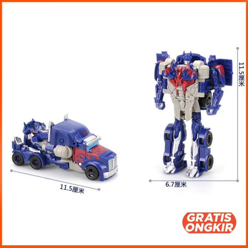 Mainan Mobil Action Figure Transformer Robot JY675A