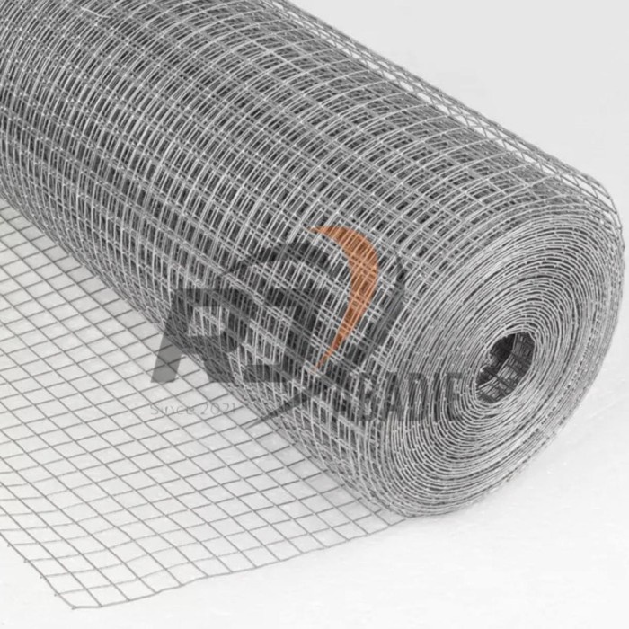 Kawat Loket Ram Patri Hot Dipped Galvanized Welded Wire Mesh KURA 20M - 1/2&quot; x 1m x 20m