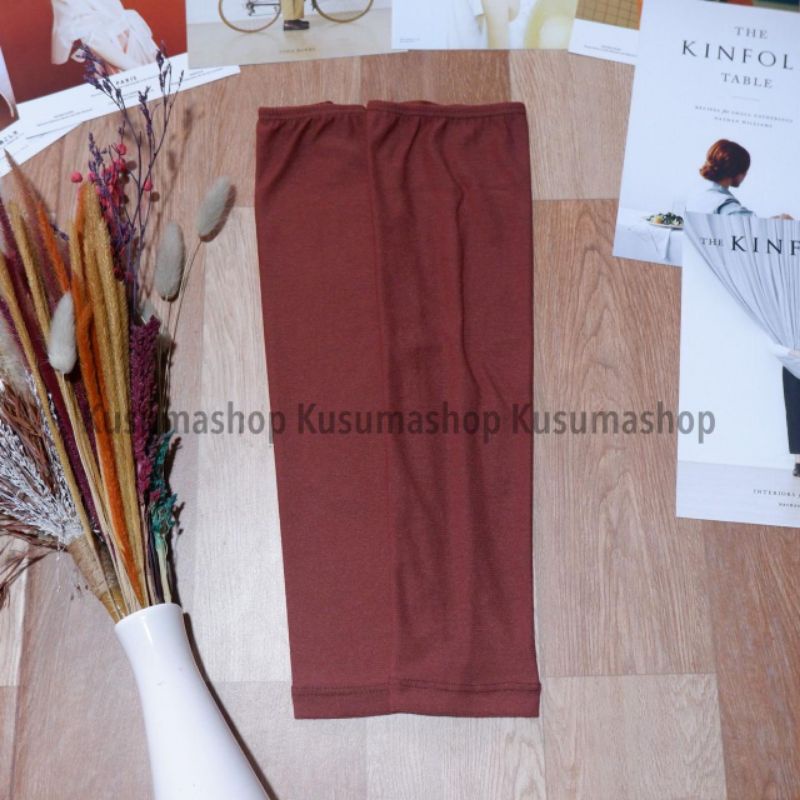 Manset Tangan Bahan Kaos Spandek PE-Brown