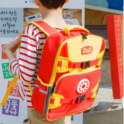 Tas sekolah anak karater superhero led / Backpack Small Ironman