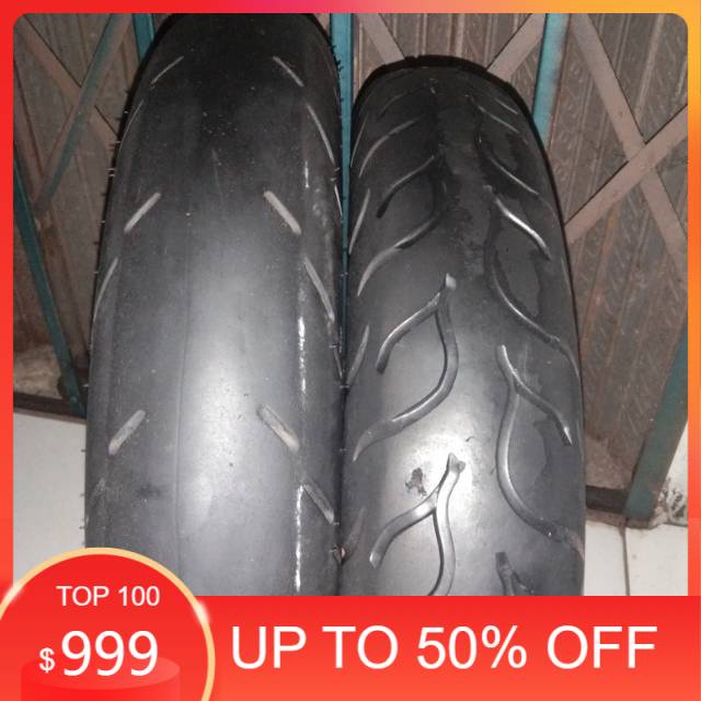 Ban matic second ring 14 softcompond depan 90/80 MP76 belakang 100/80 michelin pilot gp