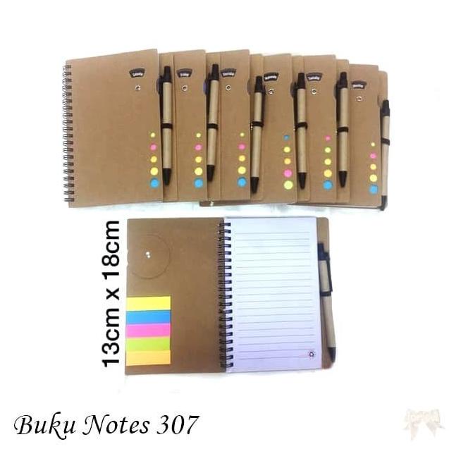 

Buku Notes 307 / Memo + Pulpen + Post It + Roll Day Souvenir Polos 307