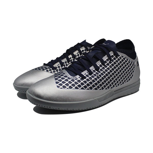  SEPATU  FUTSAL PUMA  FUTURE  2 4 IT SILVER PEACOT MURAH 