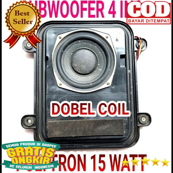 SPEAKER SUBWOOFER POLYTRON 4 INCH 15 WATT DOBEL COIL