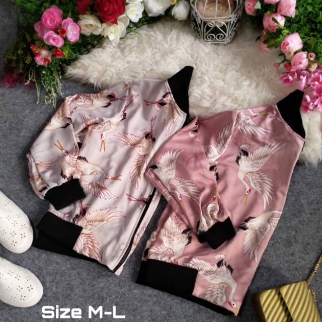 Jaket wanita bomber jaket batik outwear baju hangat mantel sweater