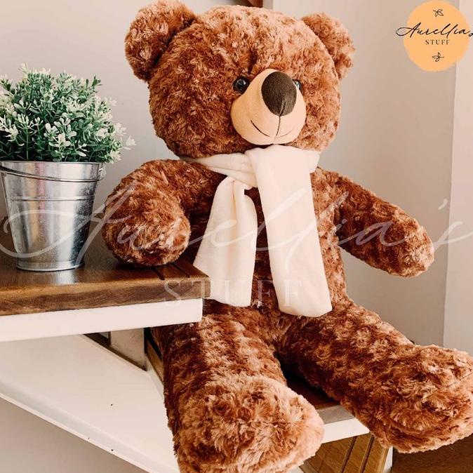 Boneka Teddy Bear (Beruang) Jumbo 120 CM Brown Termurah