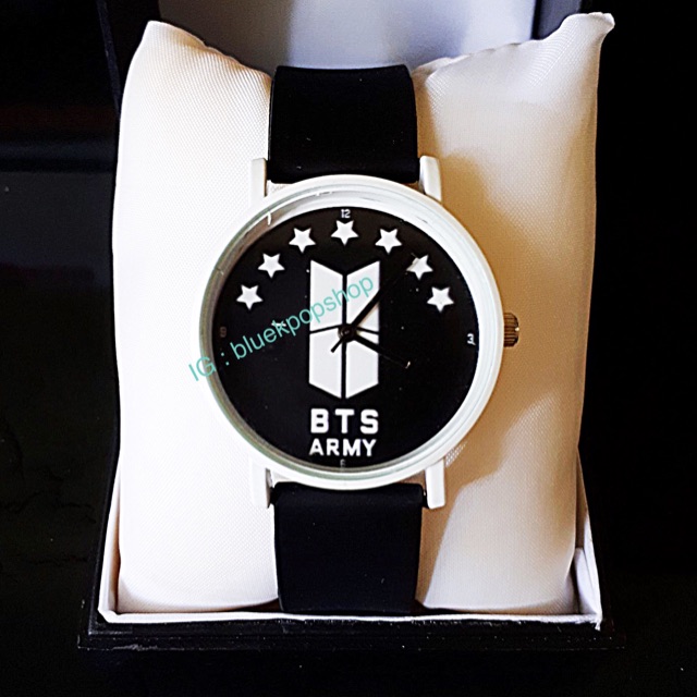Jam Tangan Analog Kpop Bangtan Boys - BTS ARMY Logo Baru