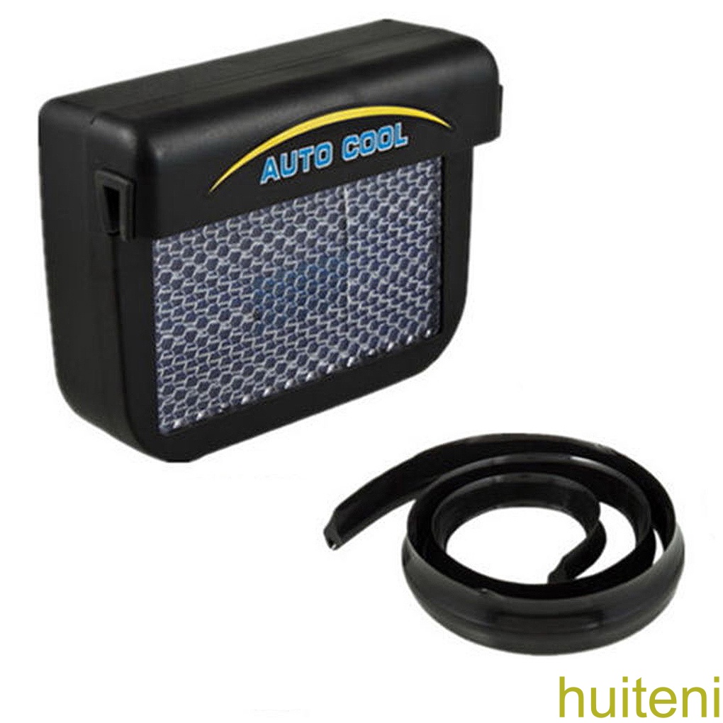 [huite]Auto Fan Cooler Solar Powered Car Window Windshield Auto Air Vent Cooling Fan Cooler for 2545655 Motor