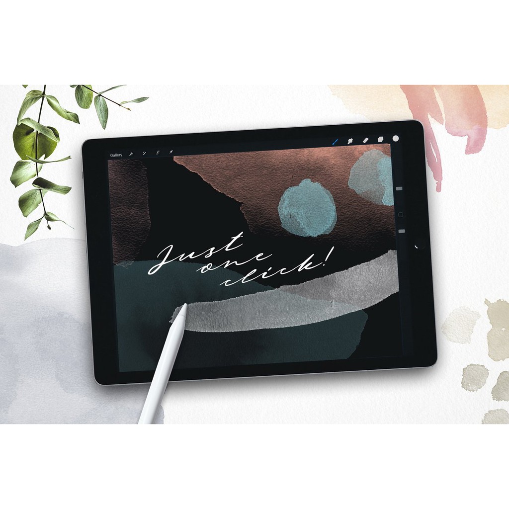 Procreate Brush - Abstract Watercolor Procreate Stamps Aesthetic Brush