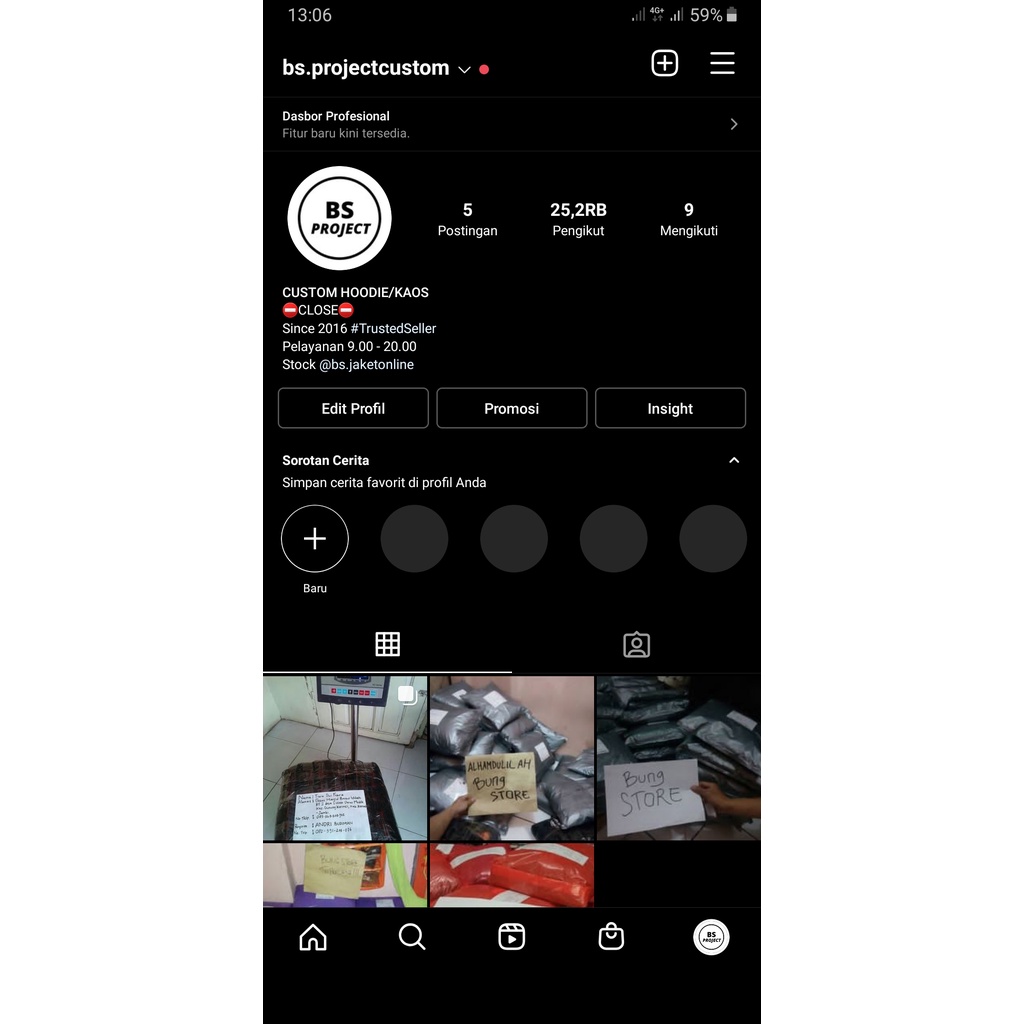 akun instagram publik real followers / akun instagram online shop