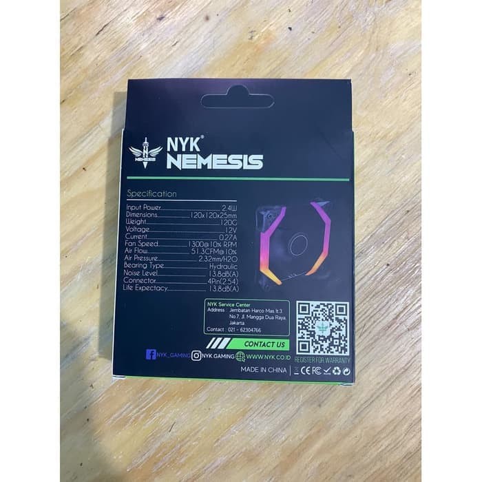 NYK Spider X Shape Fan Casing 12cm LED RGB Illumination Fan Case