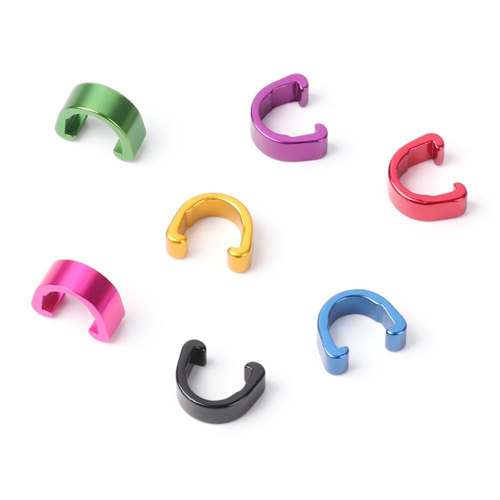 R-FLOWER 5/10pcs Kabel Rem/Line Gesper Aluminium Alloy Bicyle Housing Hose Aksesoris C-buckle Clasps