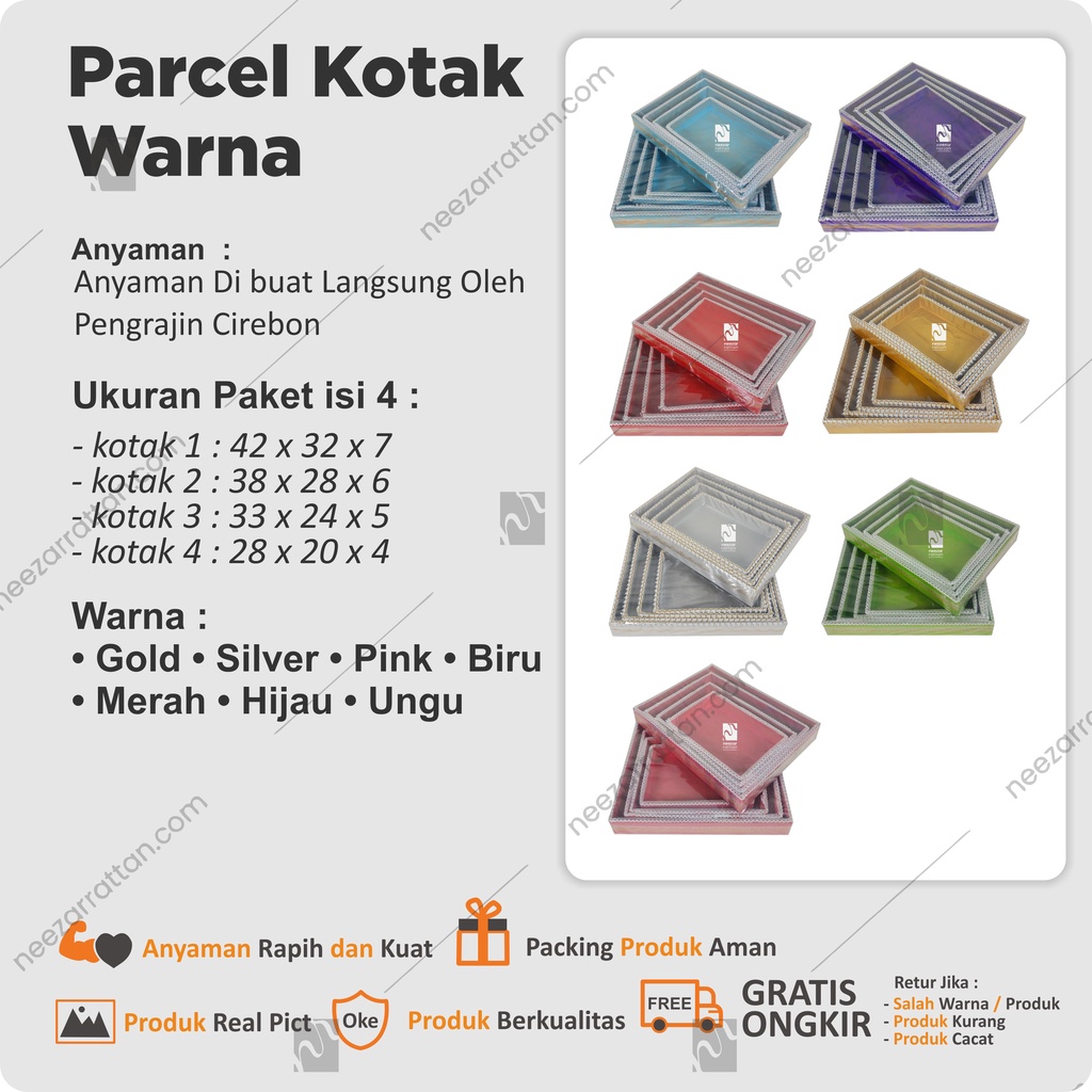 Souvenir Kotak keranjang parcel hantaran pengantin seserahan lamaran lebaran natal pernikahan nikah