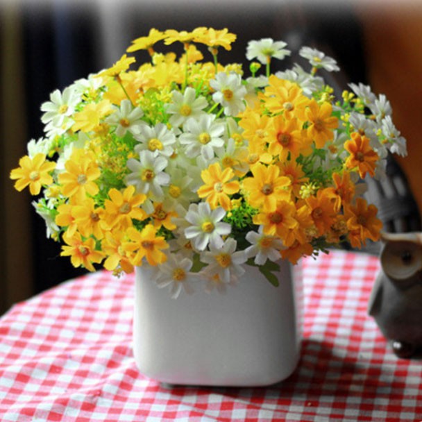 MYSTYLE BUNGA PLASTIK KRISAN C28 1 TANGKAI = 20 PCS BUNGA HIAS ARTIFICIAL BUNGA ARTIFISIAL MURAH-5