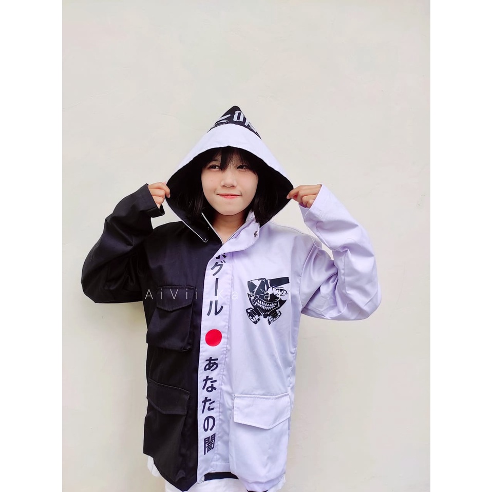 JAKET PARKA ANIME KANEKI TOKYO GHOUL